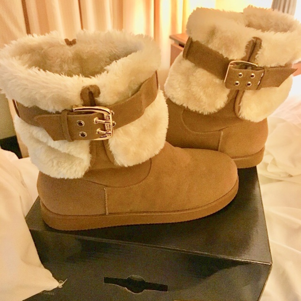 Guess Suede boots.